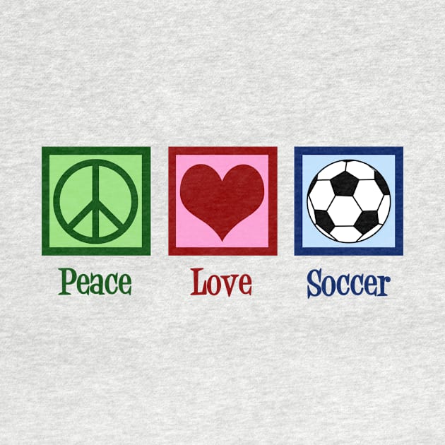 Cute Peace Love Soccer by epiclovedesigns